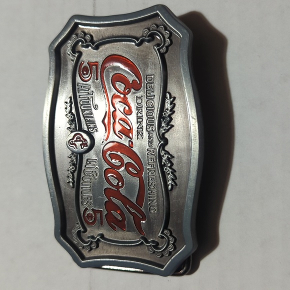 Coca cola pewter belt buckle - Picture 4 of 6